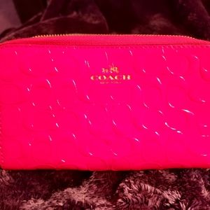 Coach patent leather wallet